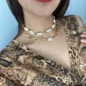 gold chain with snail !new!